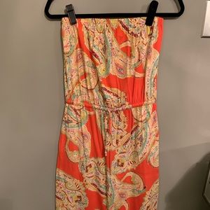 Size XS Banana Republic strapless dress tie waist